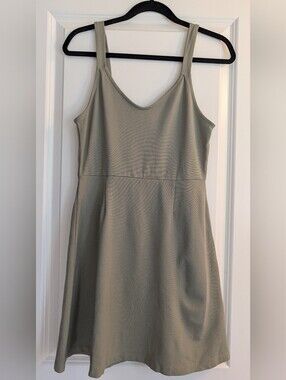 Matcha Green Forever21 Fit And Flare Dress
